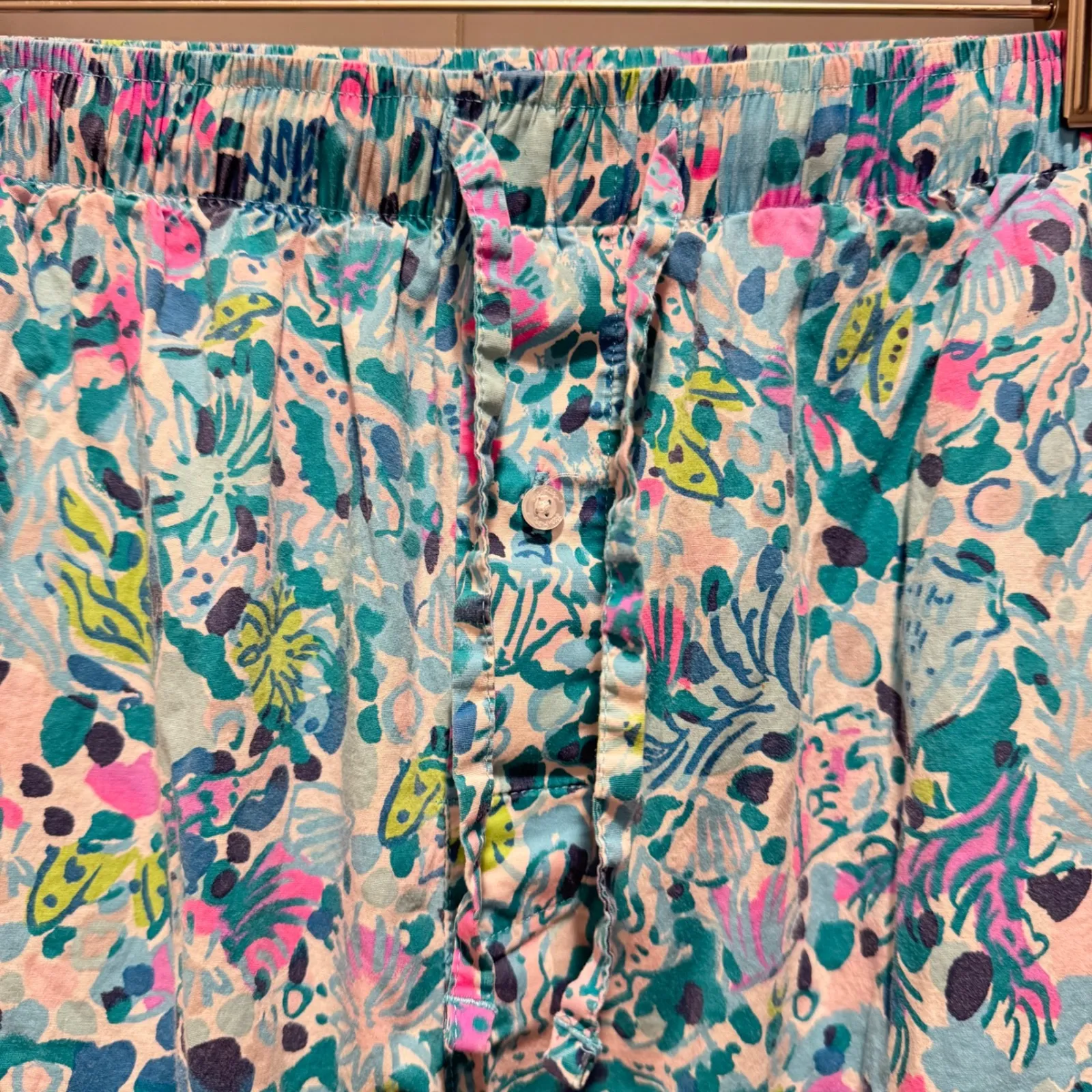 Lilly Pulitzer XL Pajama Pants Loungewear Sleepwear Floral Print Cotton Spandex - Image 3