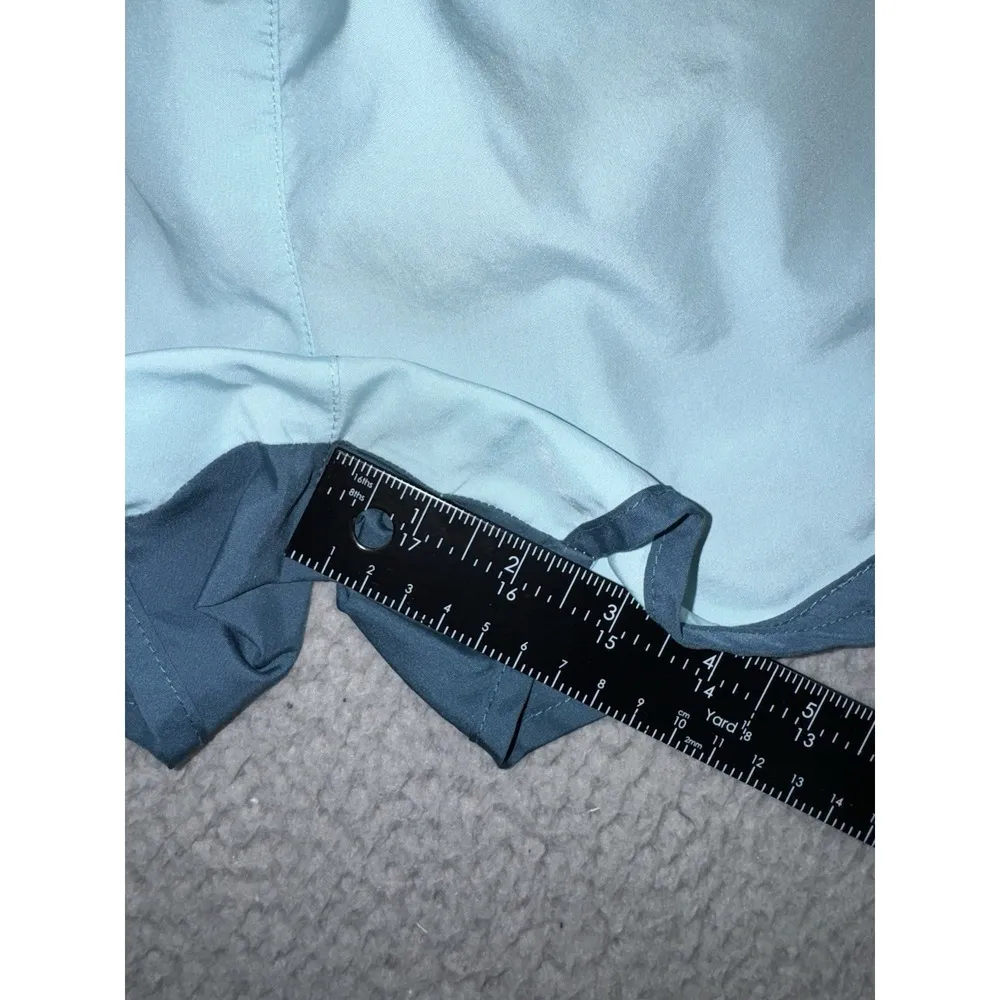 Nike Running Shorts Women Medium Two Tone Lined Swoosh Logo Athletic Workout Y2K - Image 6