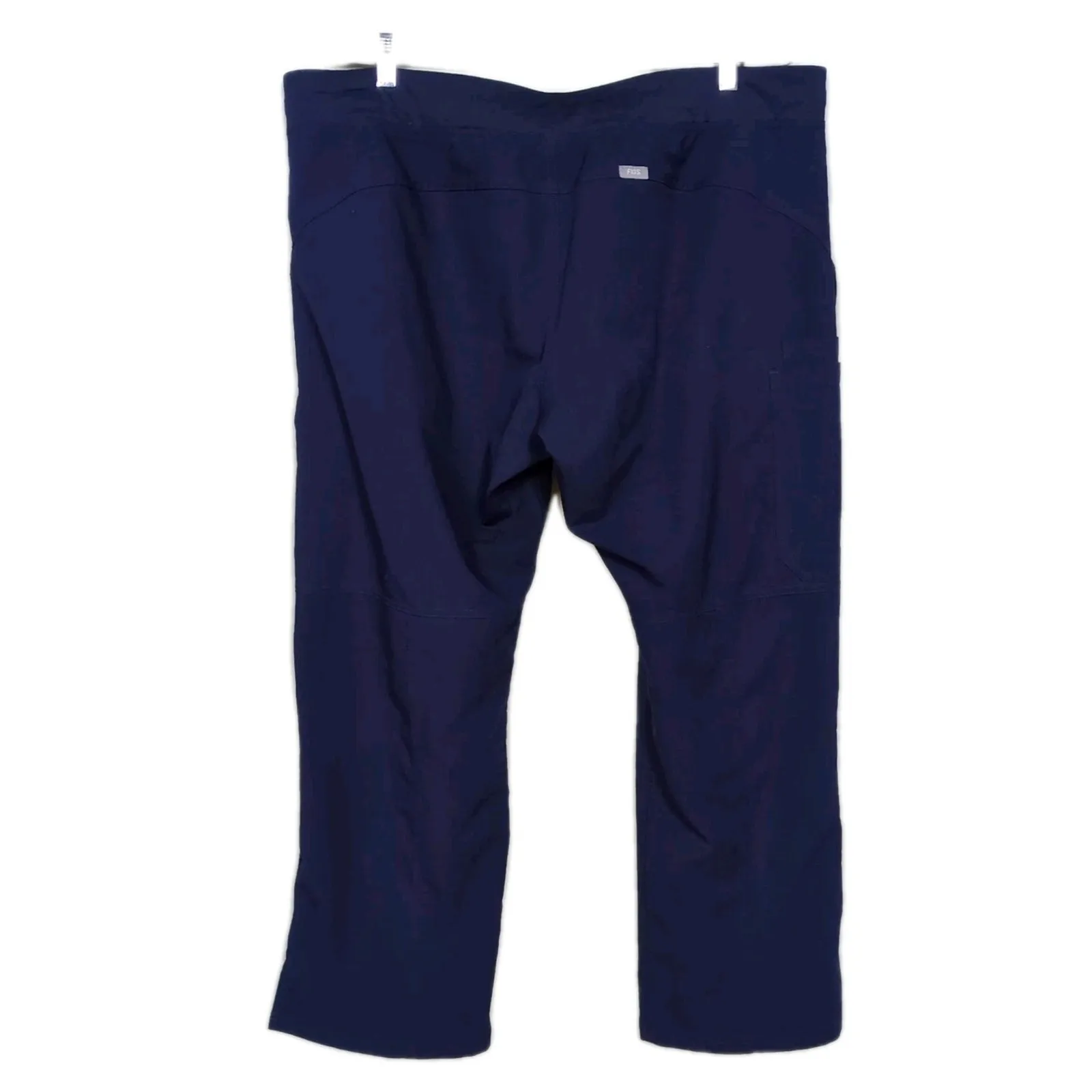 FIGS Navy Kade Cargo Pocket Scrub Pants Stretch Drawstring Women's Petite XXL - Image 3