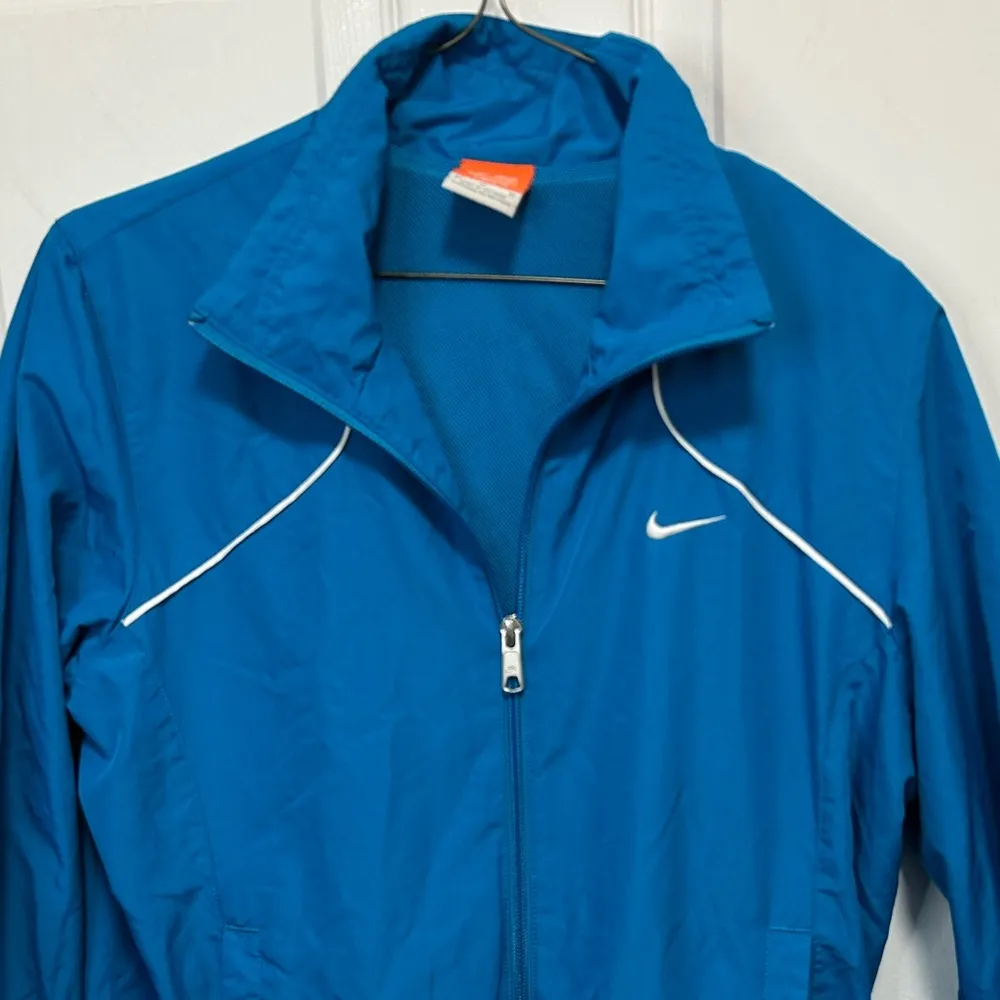 Nike Vintage Vibrant Blue Athletic Jacket - Image 3