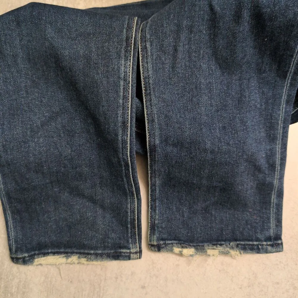 NWT PAIGE Stella High Rise Straight Leg Jeans Soleil Destructed Size 27 - Image 4