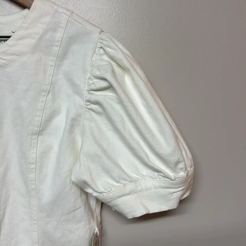 Hyacinth House White Stretch‎ Denim Juniper Mini Dress Sz L NWT Tuckernuck Size L - Image 3