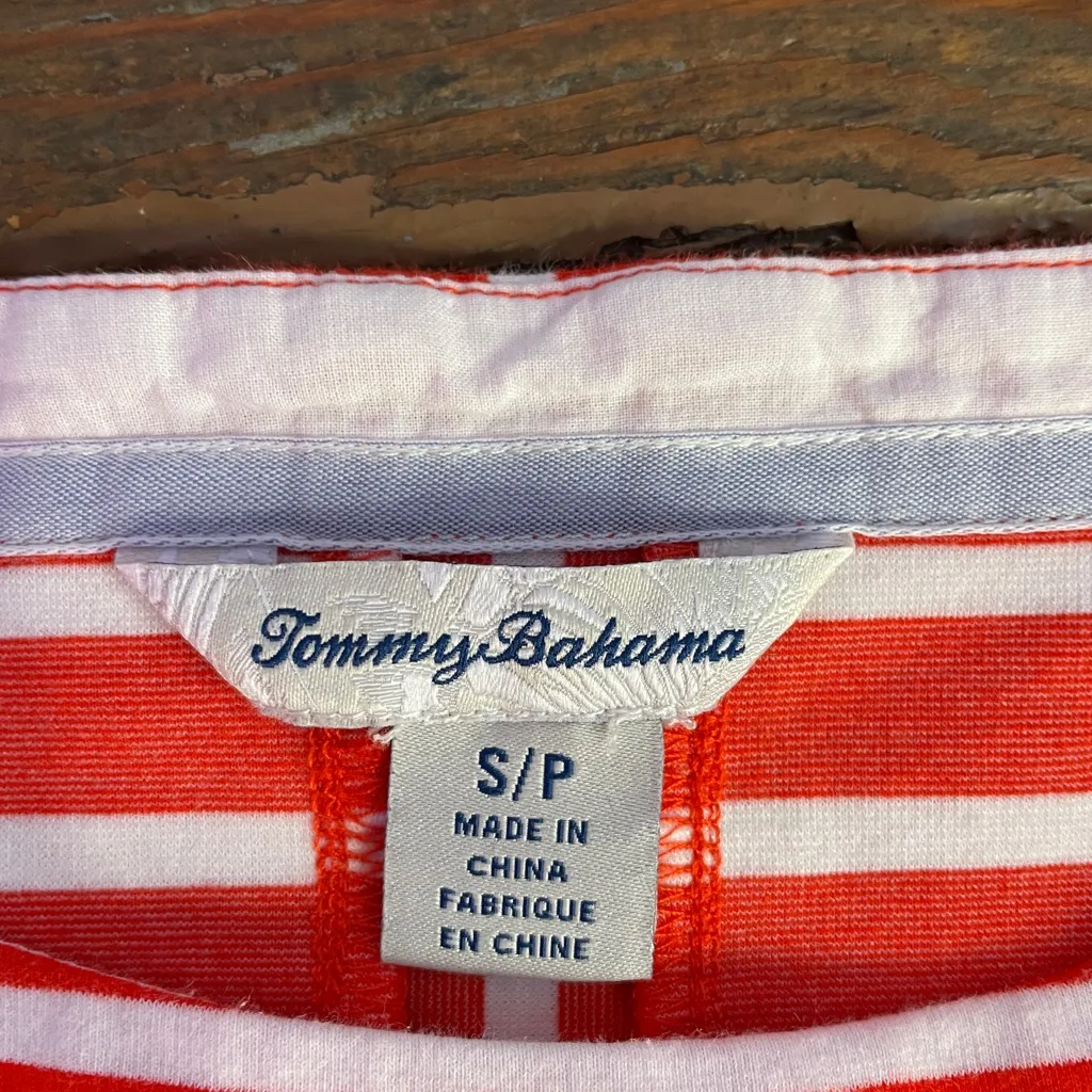 Tommy Bahama Striped Jovanna Cotton Blend Orange Stripe Knit Dress - Sz S 💚🎀 - Image 13