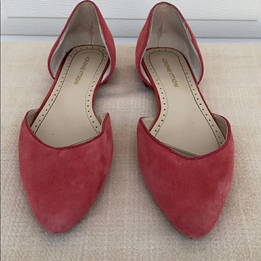 Adrienne Vittadini Adrienne Vittadadini Pink Suede Flats - Image 2