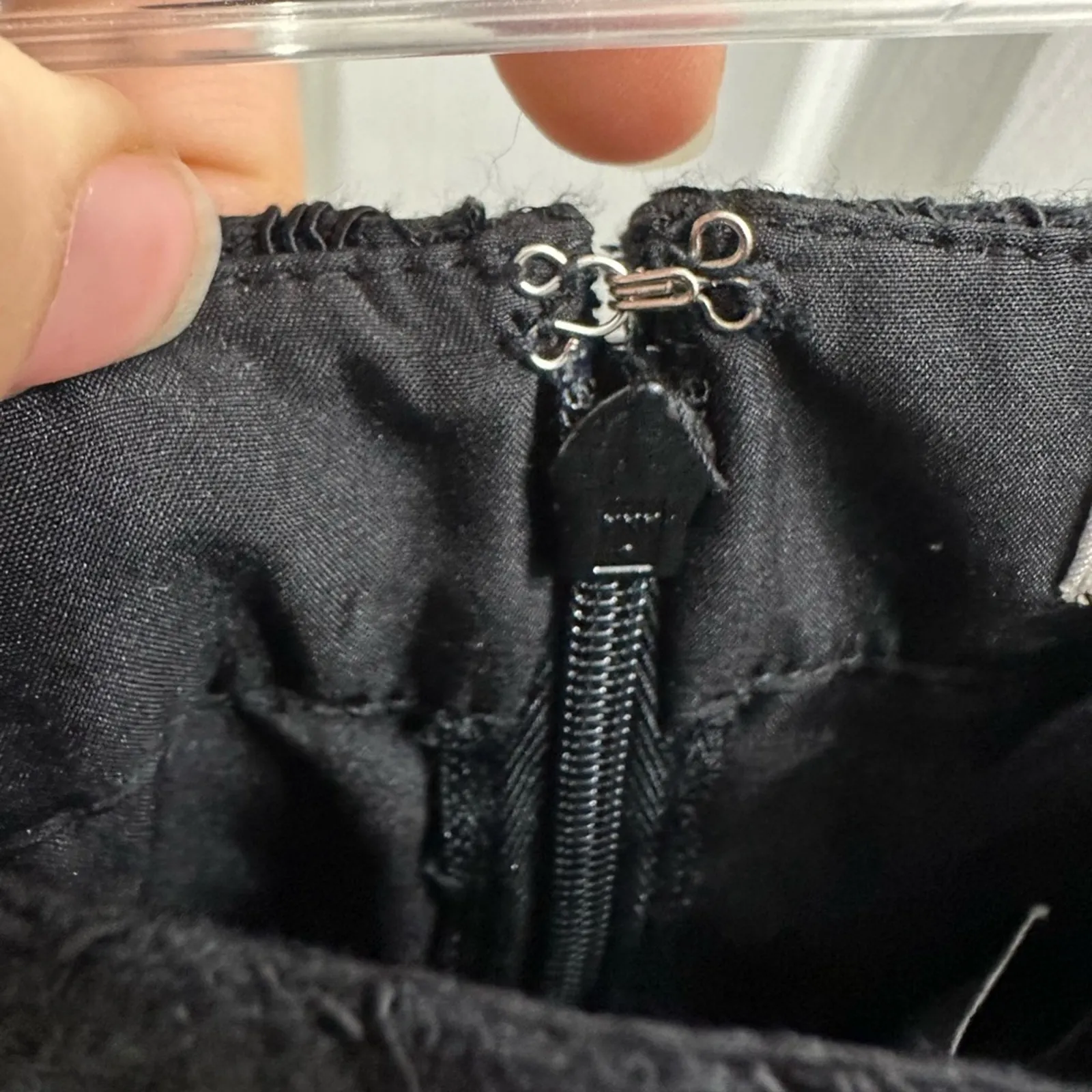 J. Crew Floral Lace Black Knee Length Pencil Skirt NWT 2 JCrew - Image 5