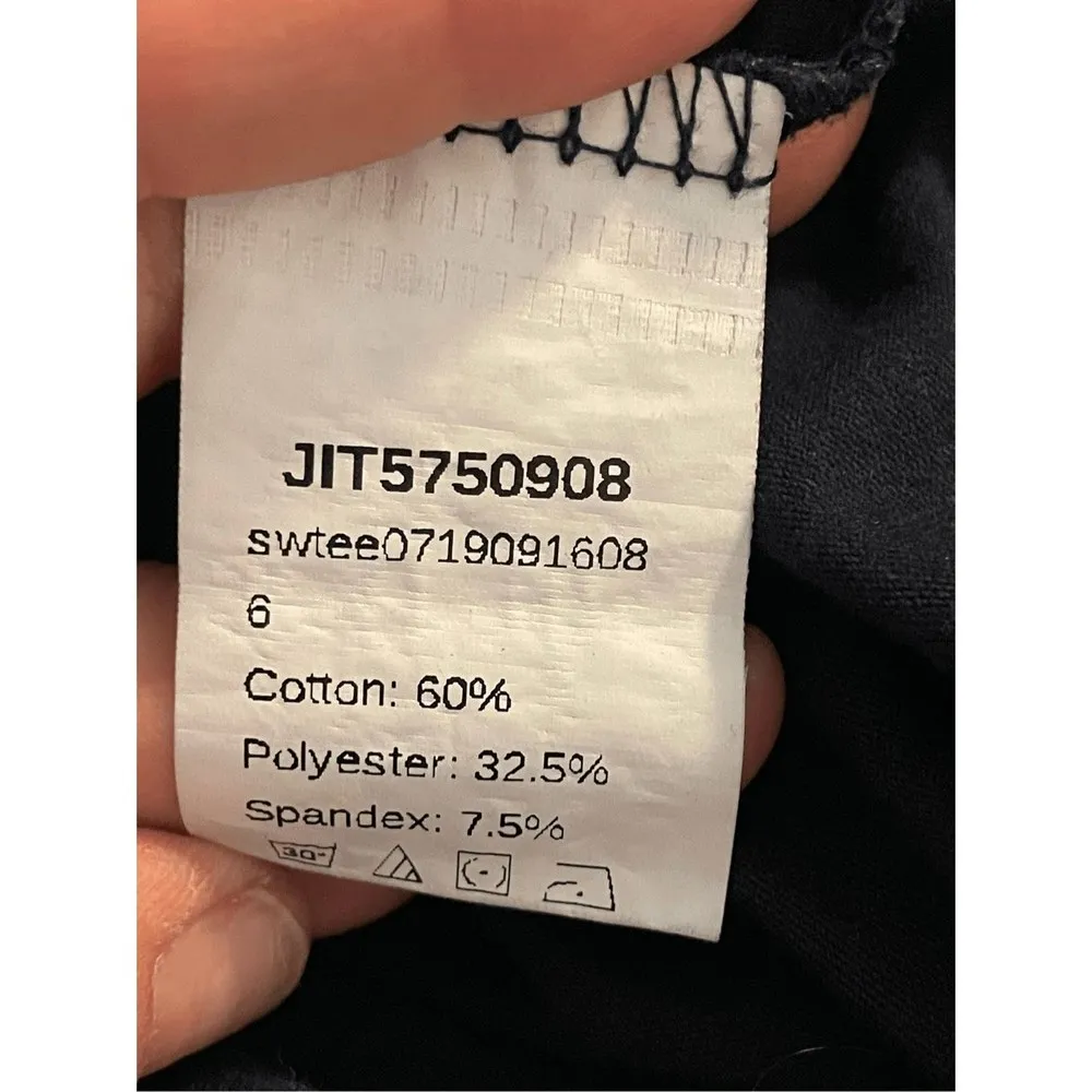 SHEIN- Women's navy-blue‎ orange and cheetah print Shortsleeve T-shirt Size XL - Image 7