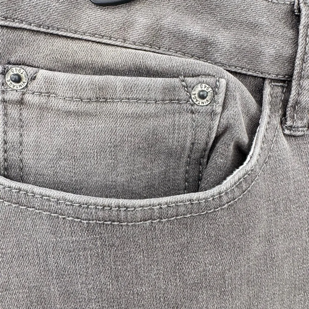 Weatherproof Vintage Series Flannel Lined Work Jeans Gray Plaid Lining Size 12 - Image 7