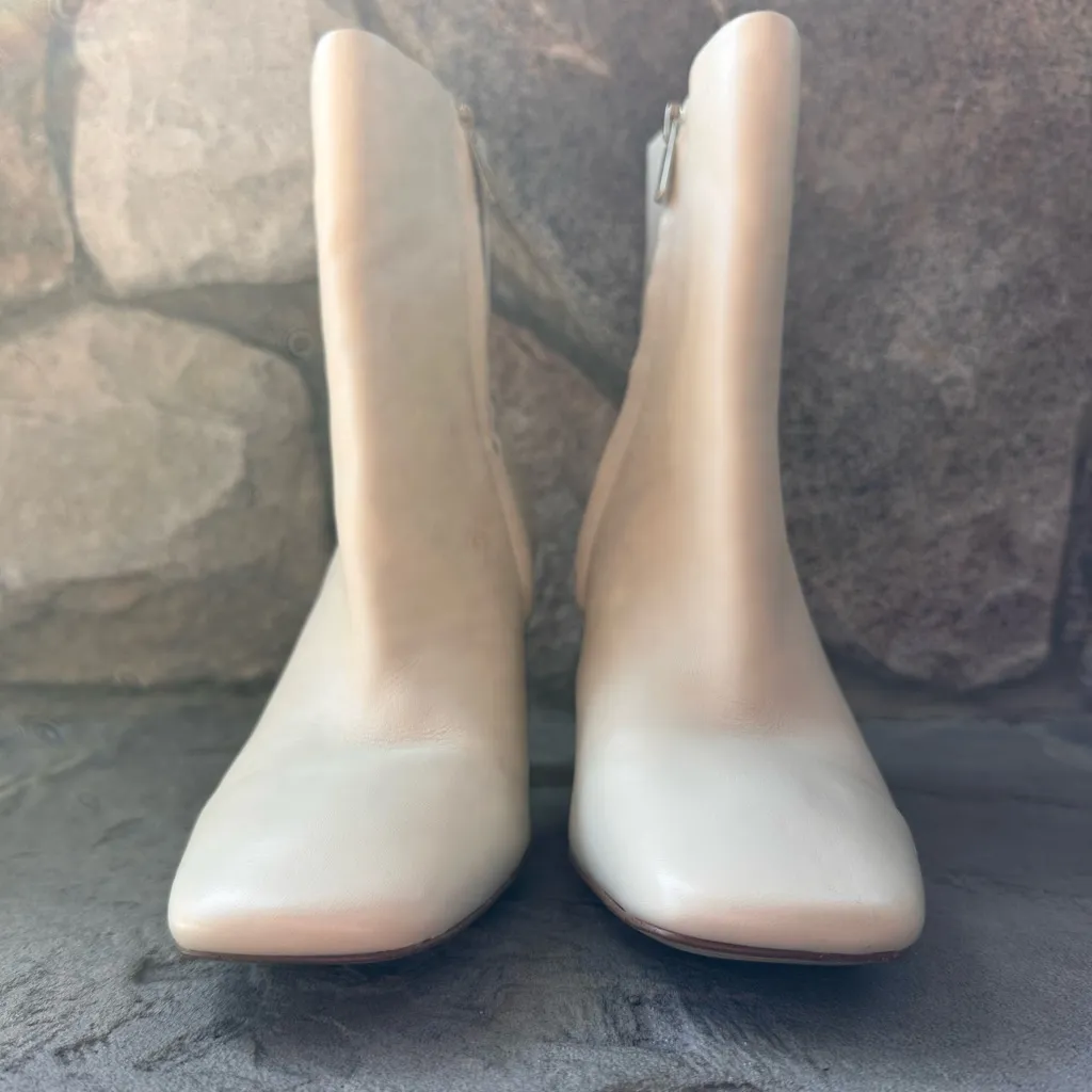 Sam Edelman
Women's Codie Square-Toe Flared-Heel Booties Ivory Zip Up - Image 6