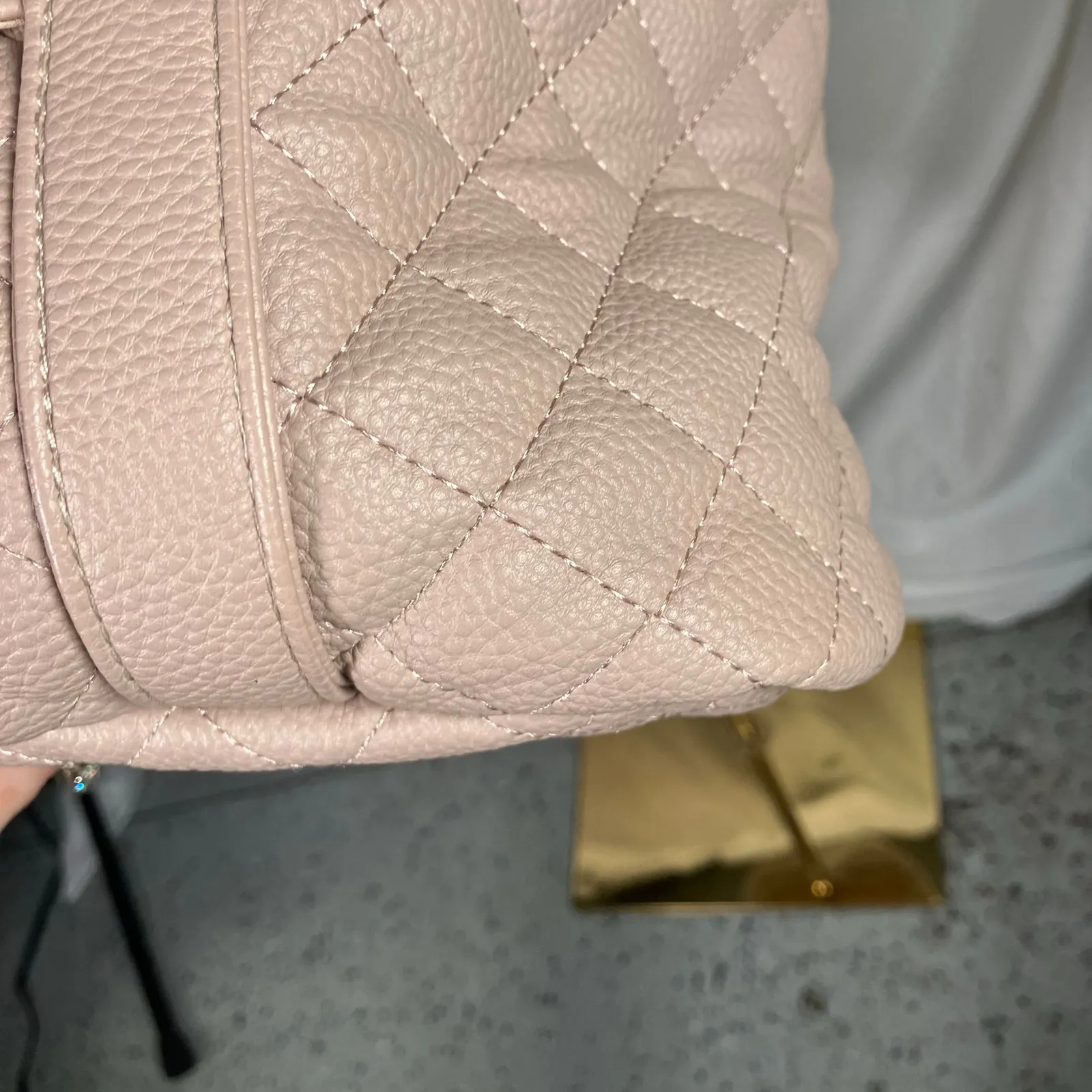 DD Bird The Taupe Leather Nash With Changing Pad‎ Diaper Bag Luxury Shoulder - Image 6