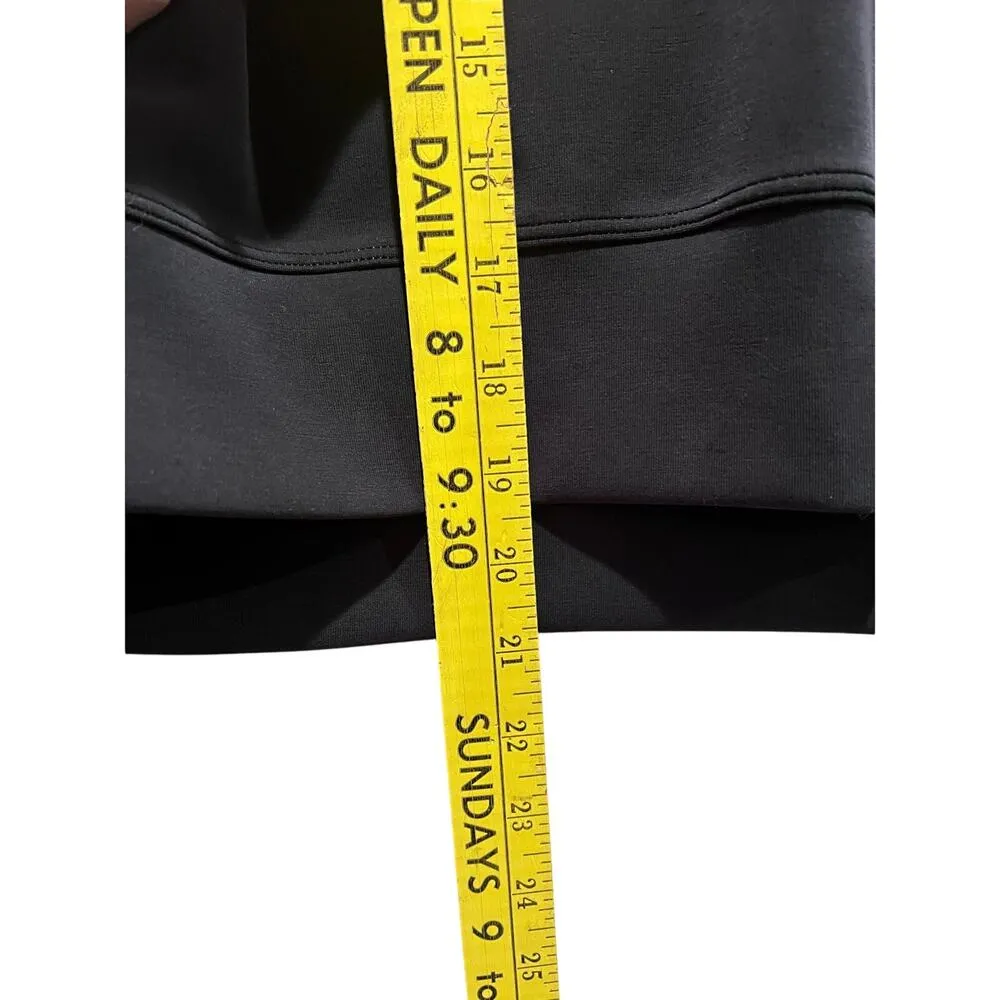 Lululemon Perfectly Oversized Softstreme Cropped Crewneck Sweatshirt Sz 6 Black - Image 5