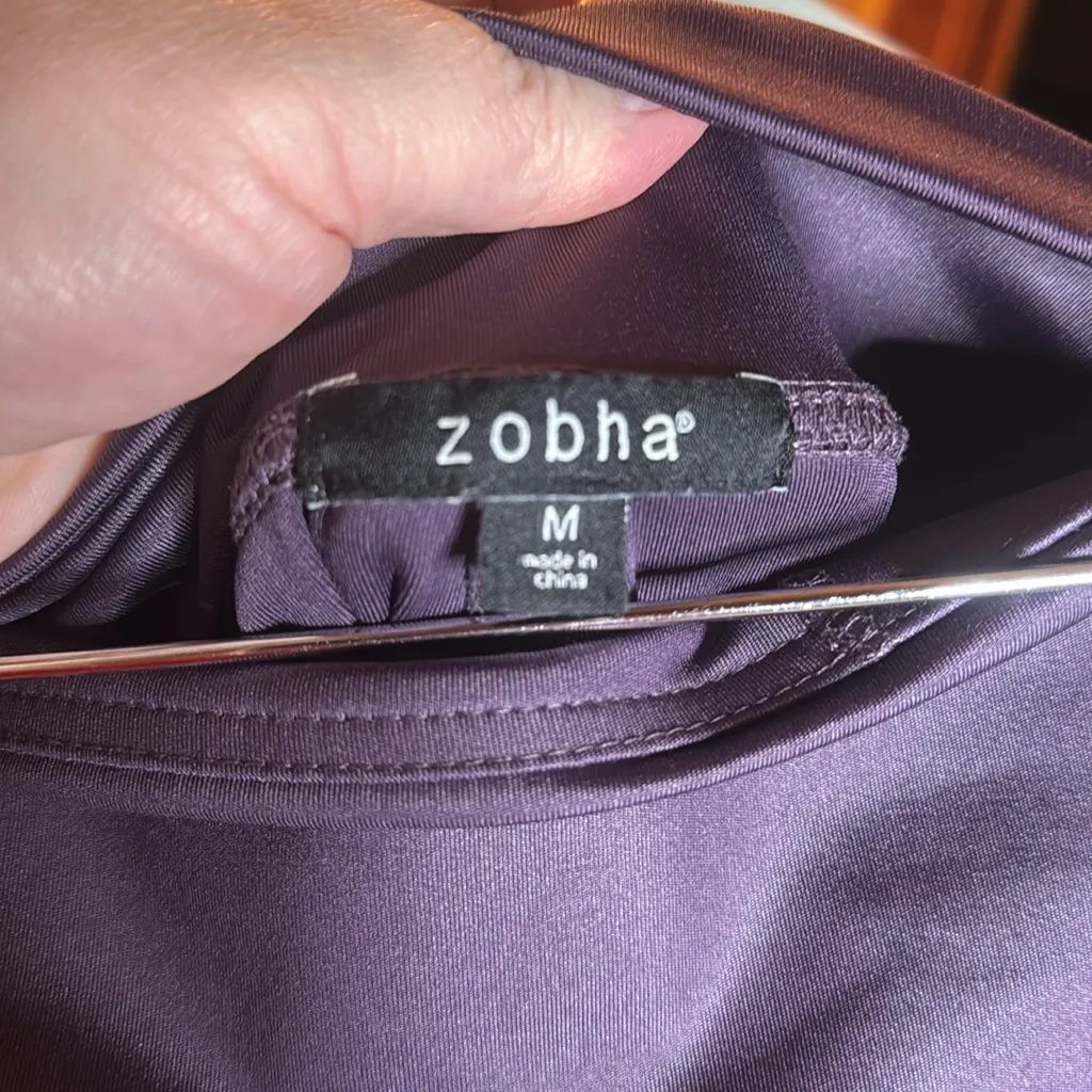 Zobha Women's Charley 27" Legging Plum Size Medium - Image 4