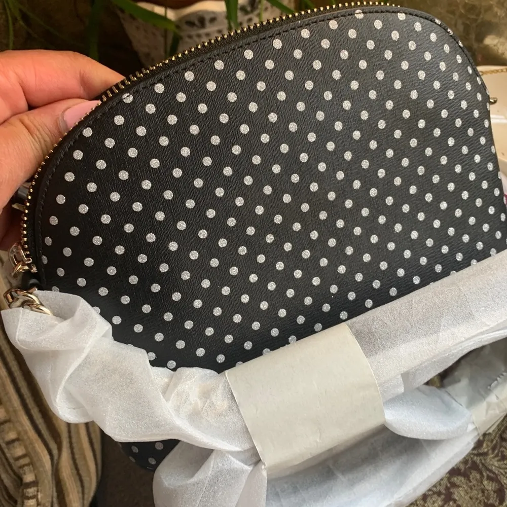 Authentic KATE SPADE leather metallic dots 3 in 1 Crosby/cosmetic/card - Image 6