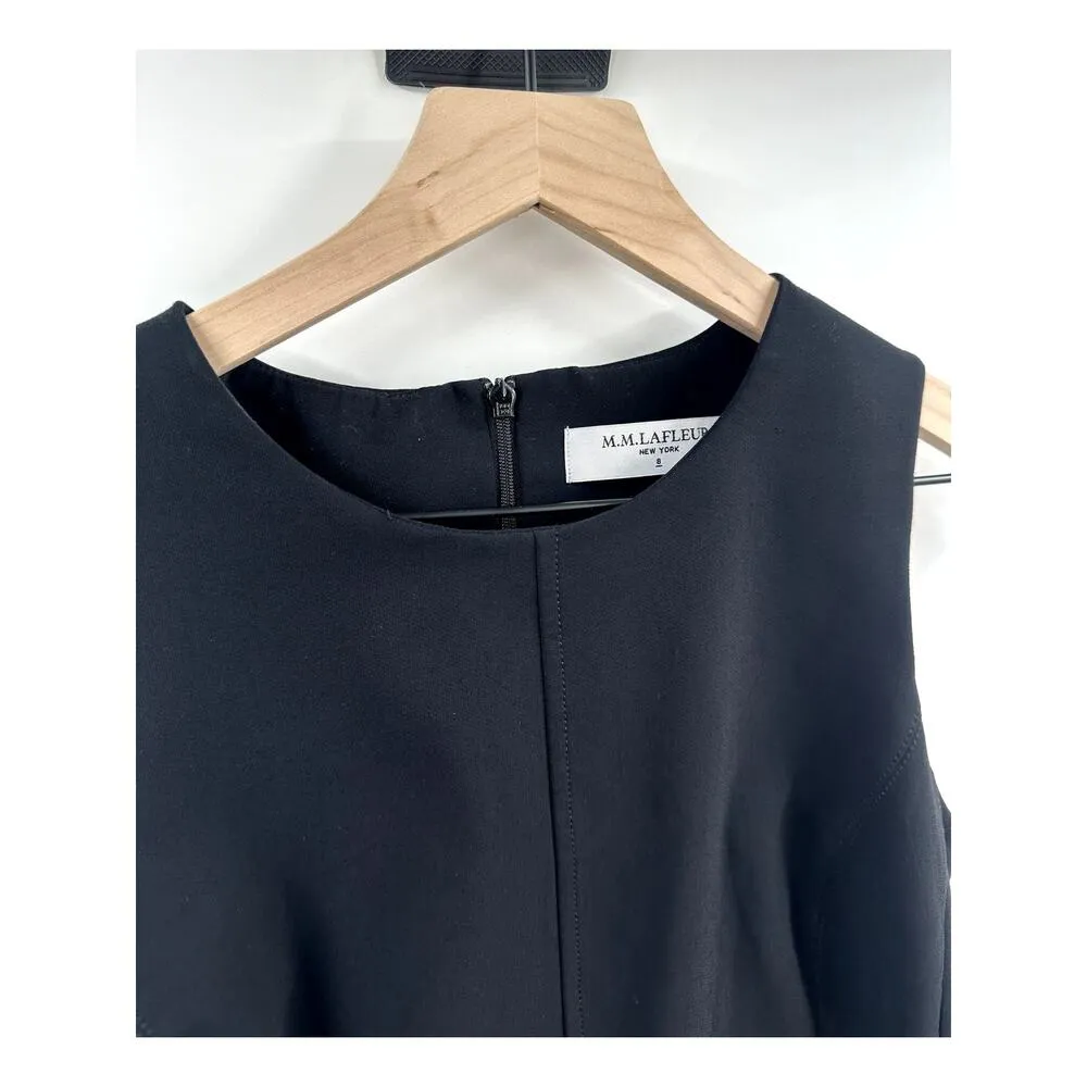 MM Lafleur Black Sleeveless Above Knee Career Work Dress Size 8 - Image 5