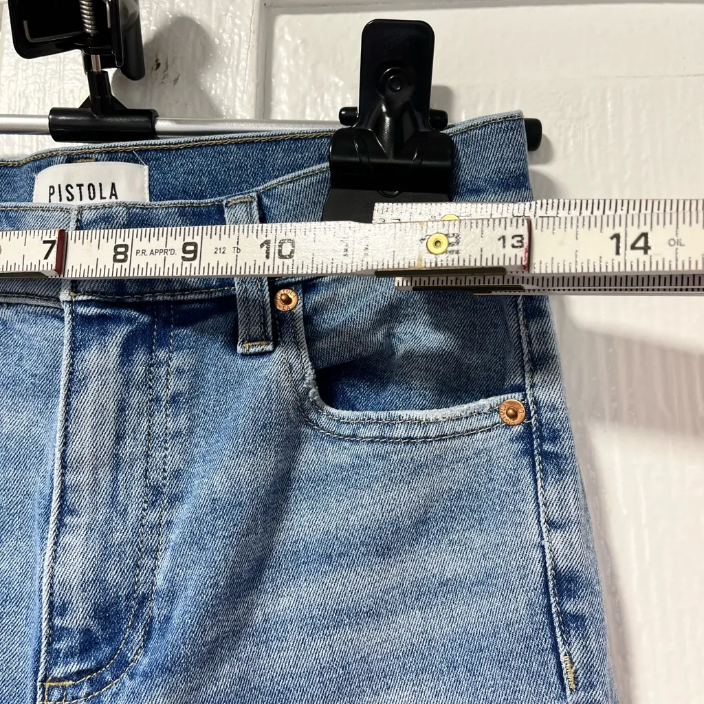 Pistola Denim Jeans distressed Lennon Crop Boot Light Wash size 24 - Image 5