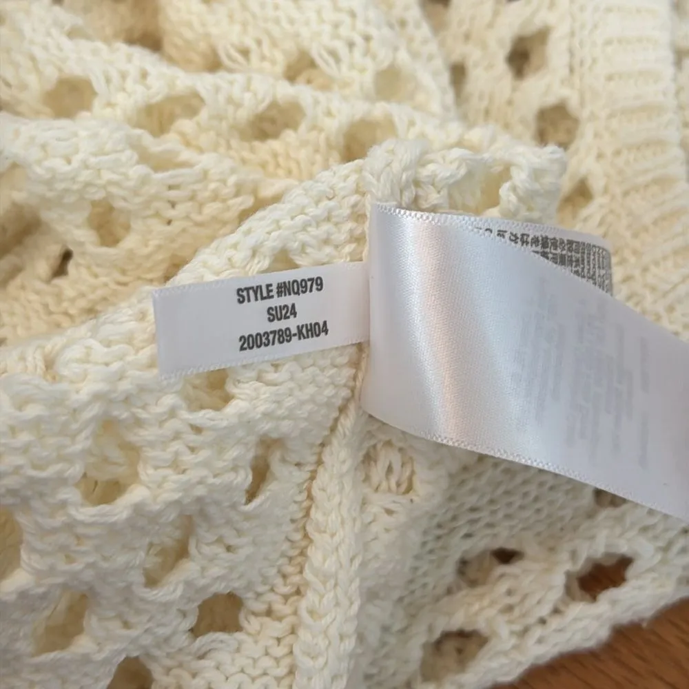 Madewell Open Stitch Sweater Tank Bright Ivory Small NWT - Image 6