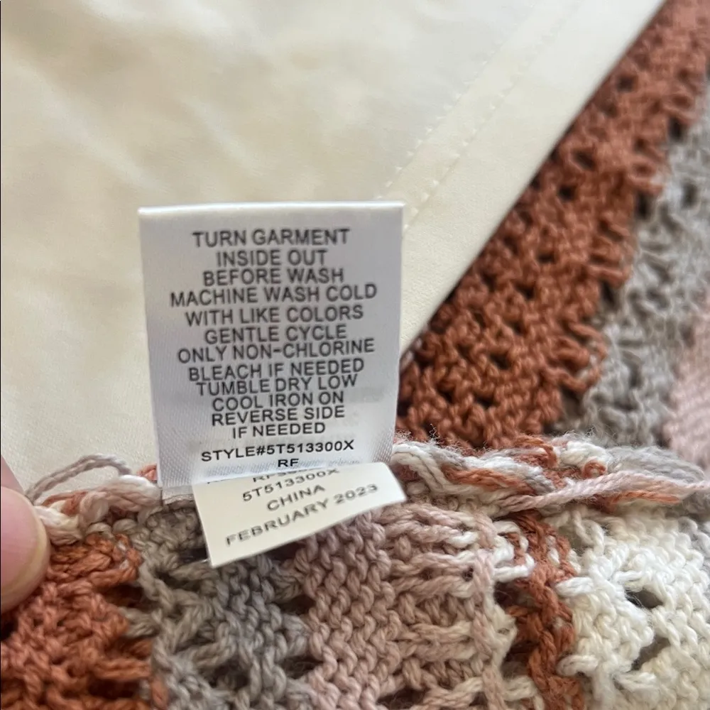 Boho Knit Midi Dress /Fall Crochet Style Perfect for Thanksgiving Gatherings 🍂 Brown - Image 16