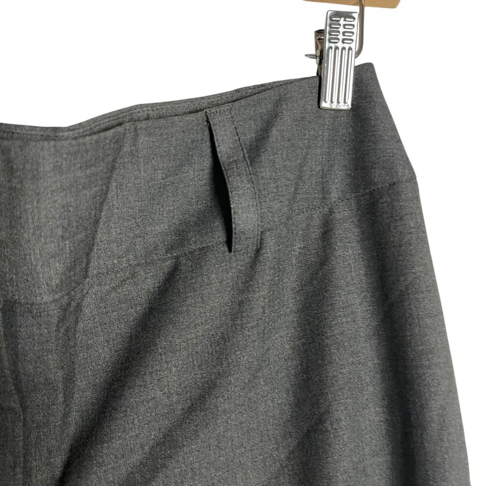 INC International Concepts Gray Wide Leg Trouser Dress Slack Pants Size 10 - Image 3