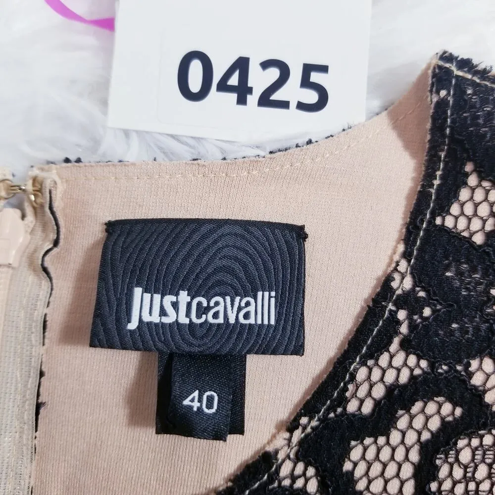 Just Cavalli Lace Mermaid Black Dress Long Sleeves - Image 9