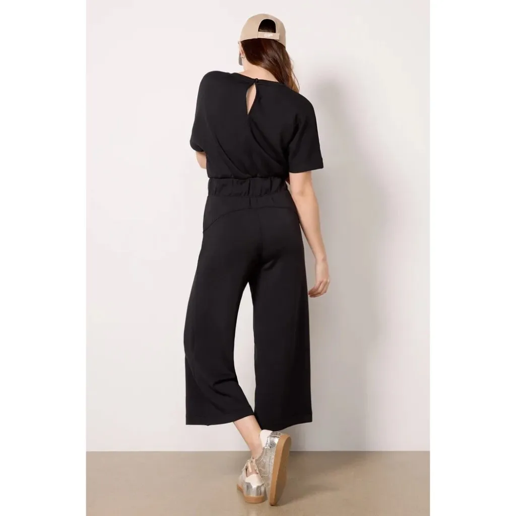 NWT Spanx 50625R AirEssentials Cropped Wide Leg Jumpsuit in Black Aireluxe S - Image 2