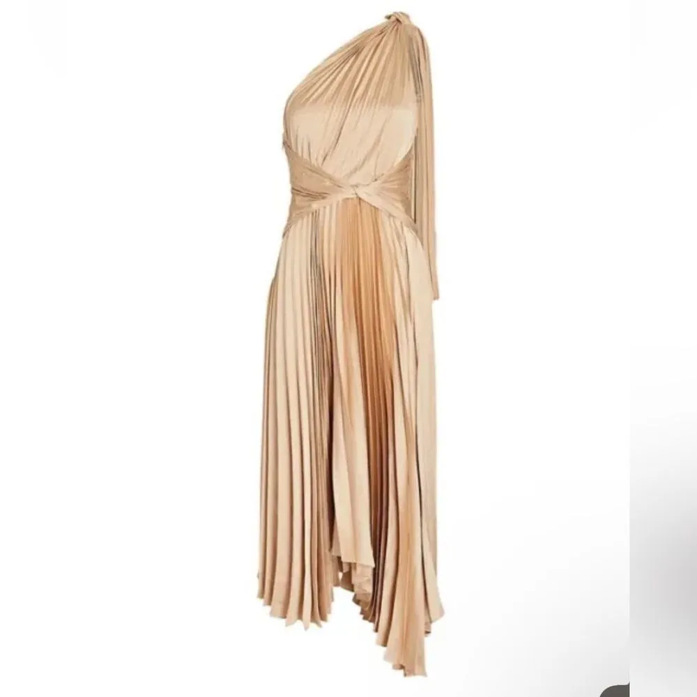 $450‎ ACLER Kalora Pleated Midi Dress - Image 2