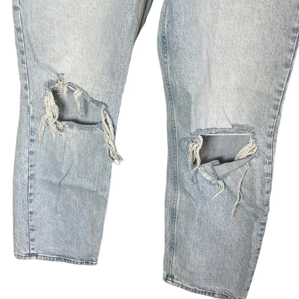 Abercrombie & Fitch Women’s Sz 27 / 4 Jeans The Dad High Rise Distressed - Image 4