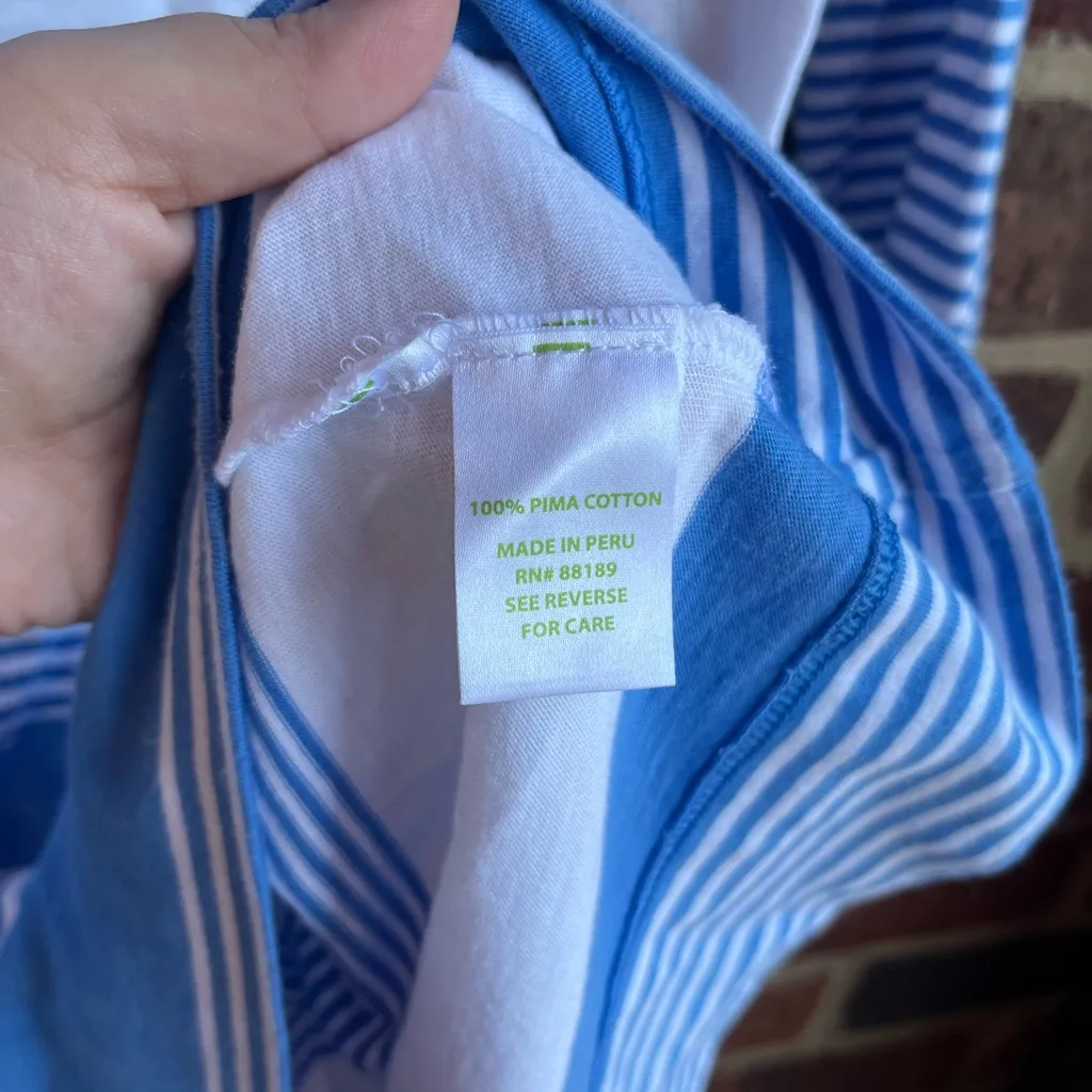 Lilly Pulitzer  Marlowe Pima Cotton Stripe Shift Dress Size Small - Image 6