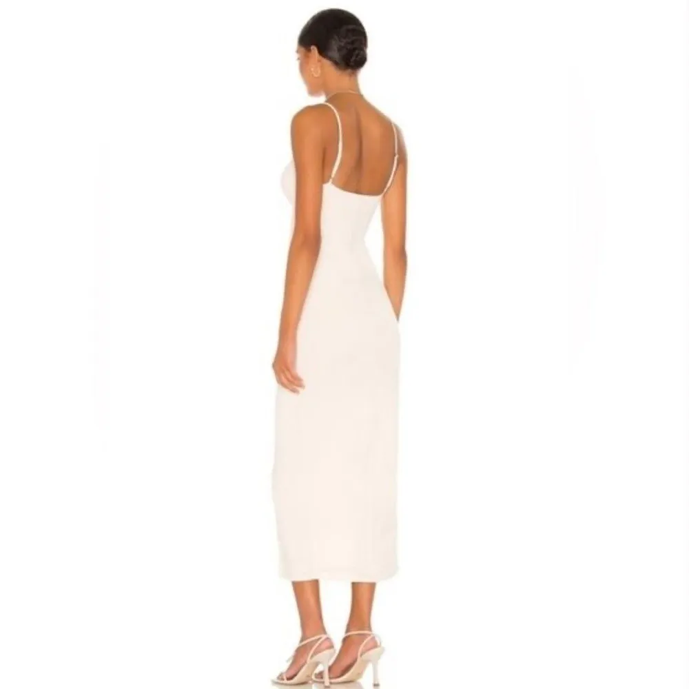 Camilla Coelho | Yasmeen Midi Dress in Beige - Image 2