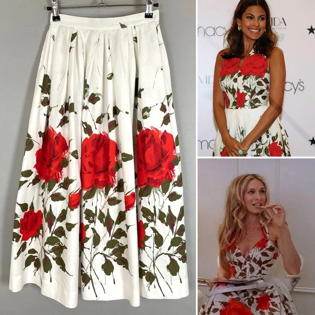 1950's A.A.A. Soap'n'Water Skirt Rose Pattern White Sailmates Holy Grail Rare Size XXS - Image 3