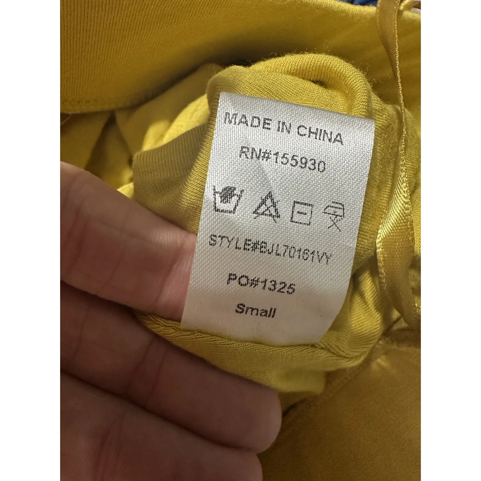 J.LUX LABEL Mustard Yellow Pleated Wide Leg Palazzo Trousers Size S Viscose - Image 7