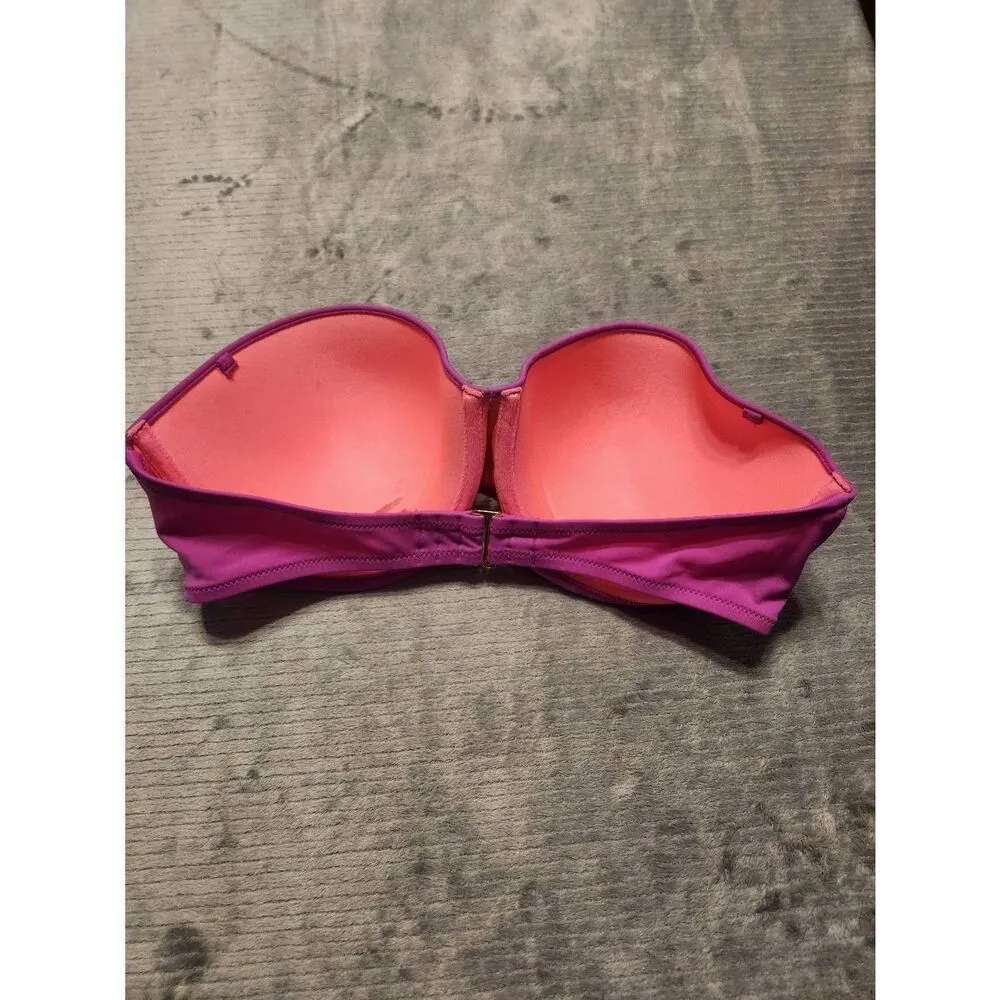 Victoria's Secret Size 36D  Pinkish Purple  Bandeau Strapless Bikini Top - Image 2