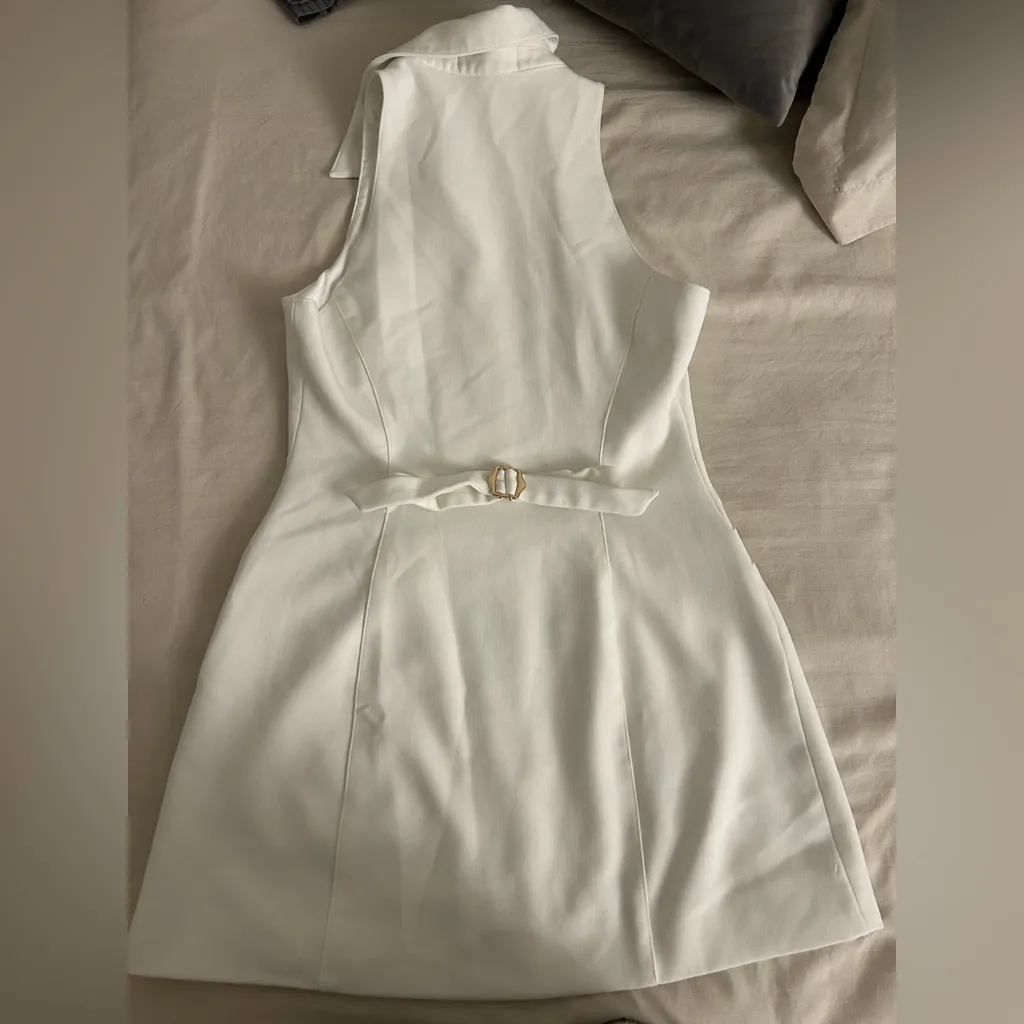 Danielle Guizio White Mini Dress - Image 6