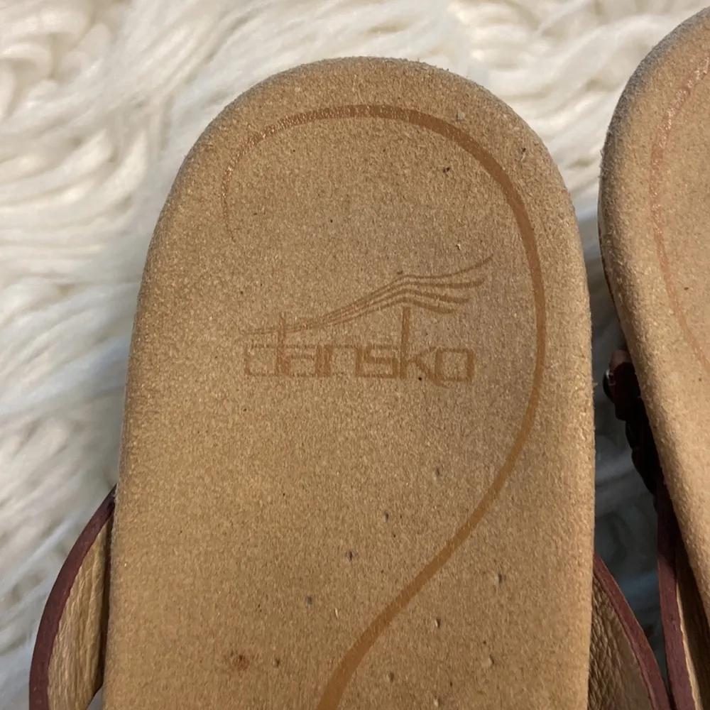 DANSKO Sandals size 38 US 7.5/8 good condition see all photos color brown - Image 3