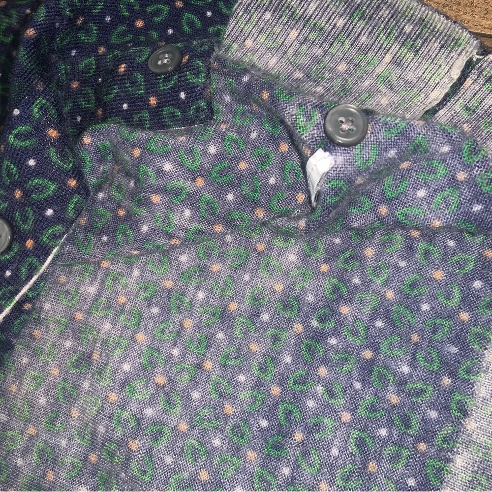 Jcrew merino wool tiger sweater xxs 198$ winter printed luxury fall button cardi - Image 5