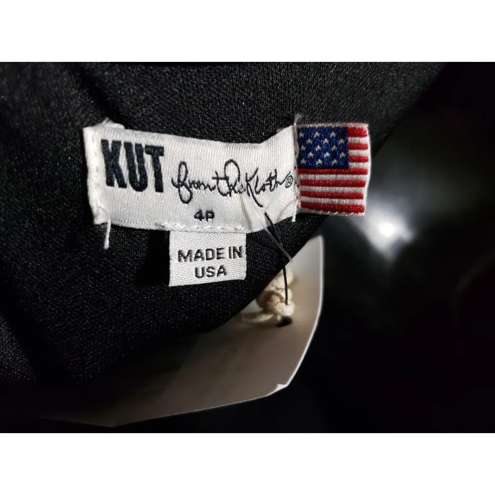 KUT From The Kloth Dress Women's 4P Black Ruched Bodycon Sheath Cocktail - Image 8