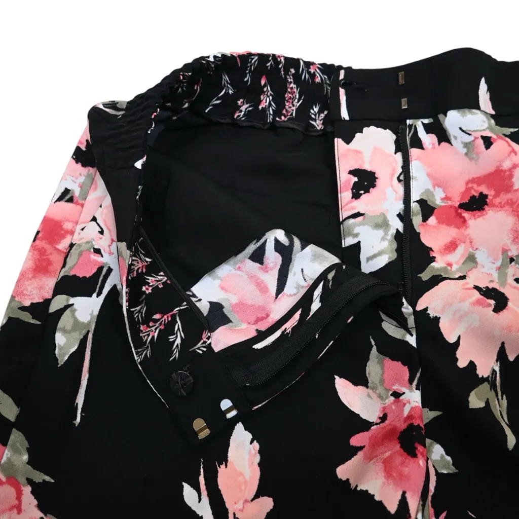 WHBM Women's 8 The Wide Leg Floral Pant - Image 9