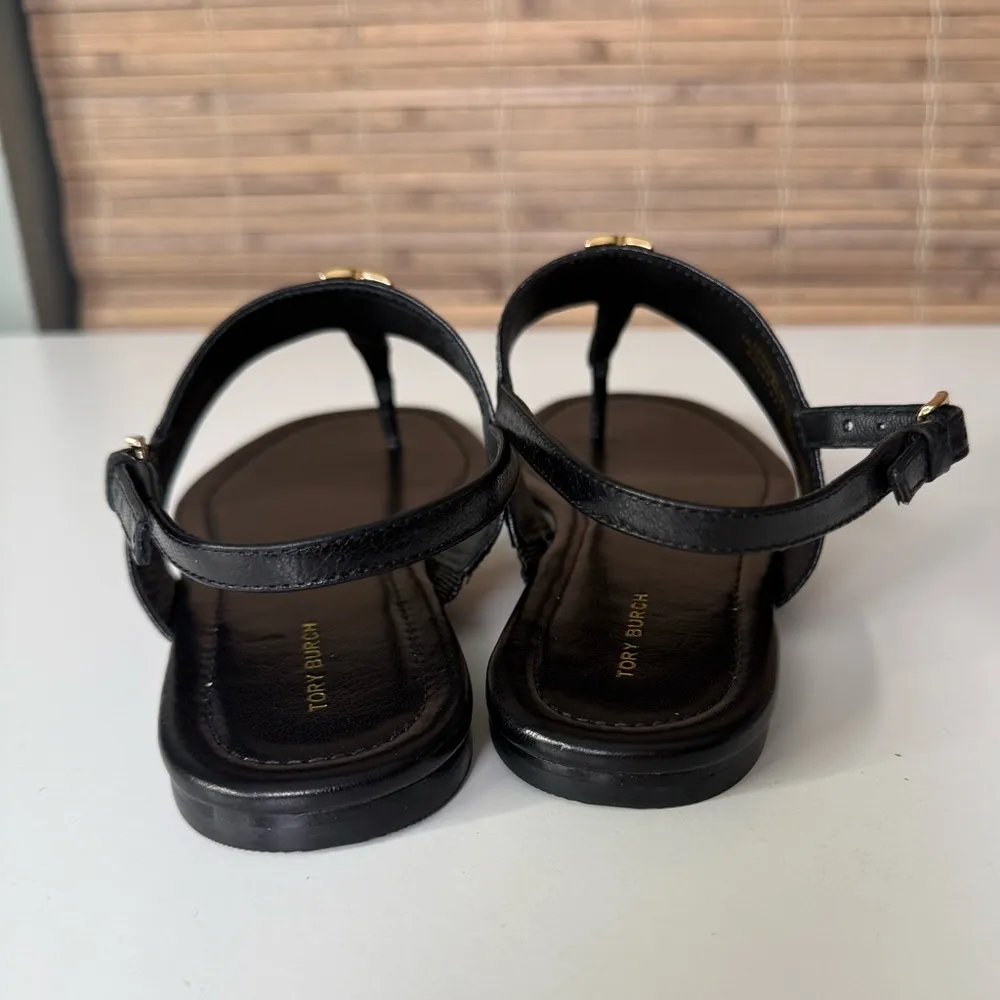 Tory Burch Eleanor T-Strap Sandal Black 9 - Image 5