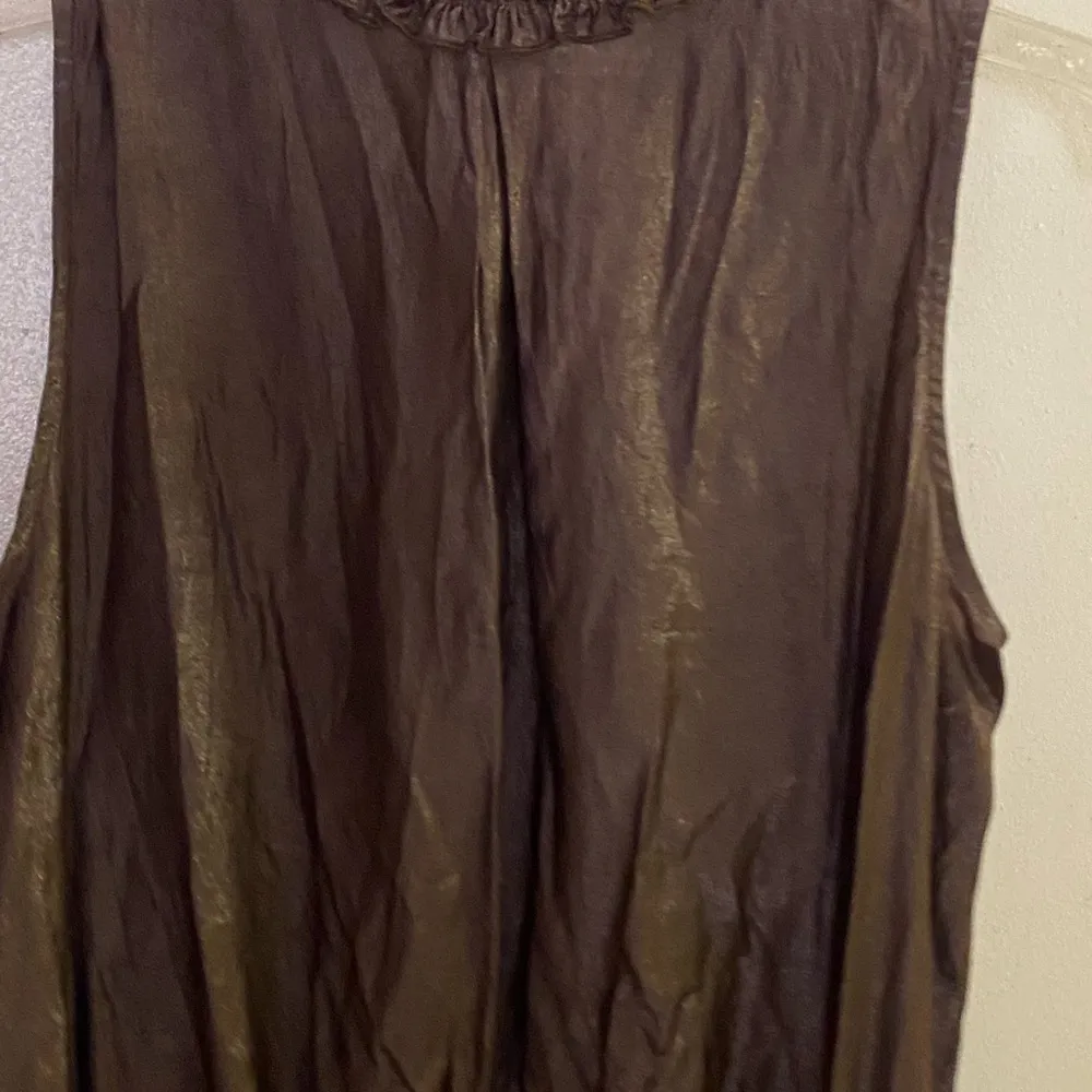 Do & Be Embroidered Neck Brown Sleeveless Tank Top S Small Bust 36” NWT New - Image 10