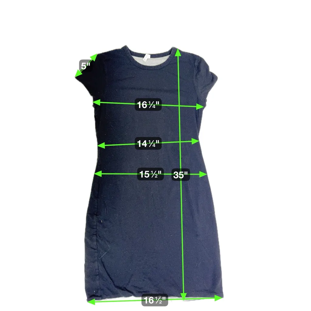 Athleta Black Short Sleeve Performance Athletic Dress Size M‎ - Image 7