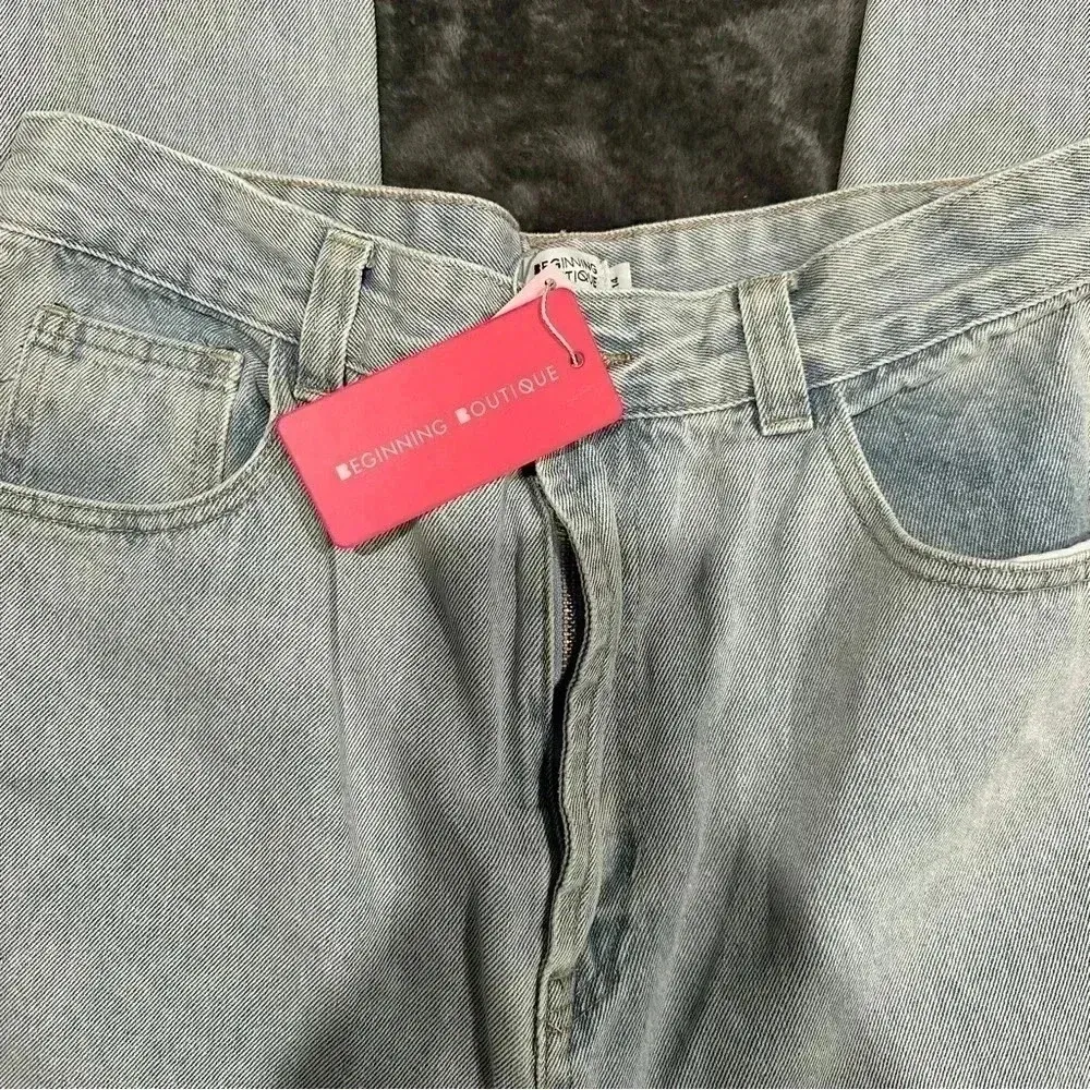 Beginning Boutique sz 14 wide‎ leg jeans - Image 5