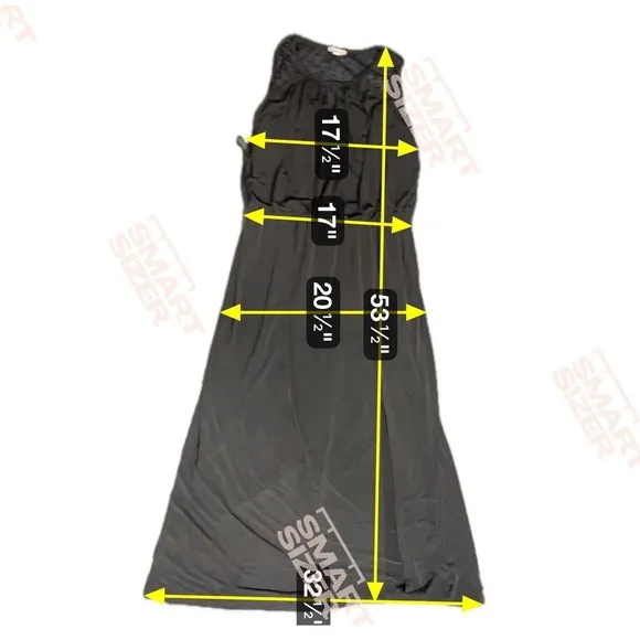 DressBarn‎ Established 1962 Women 16 Embroidery Black Maxi Keyhole Dress Summer - Image 9