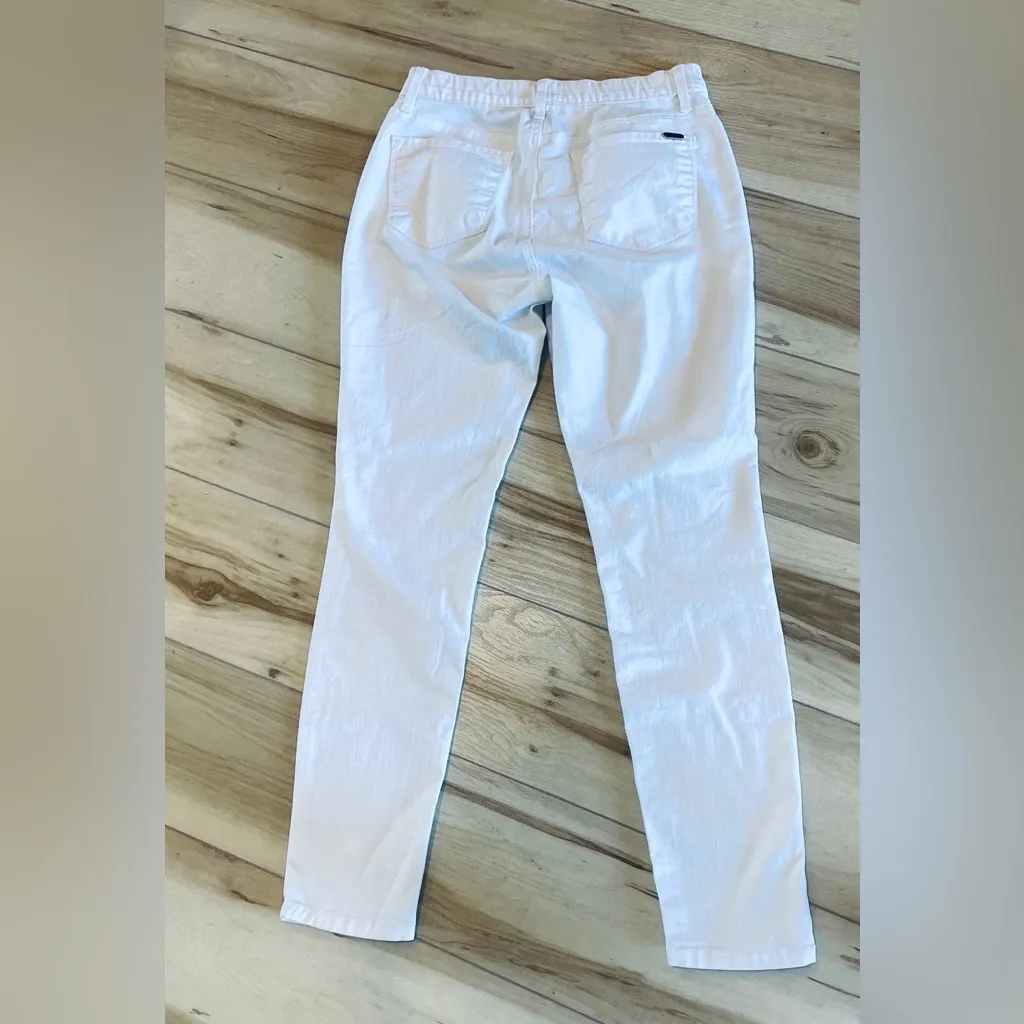 Impulse california women's white jean pants size 8 Made In USA Pockets Jeans - Image 16