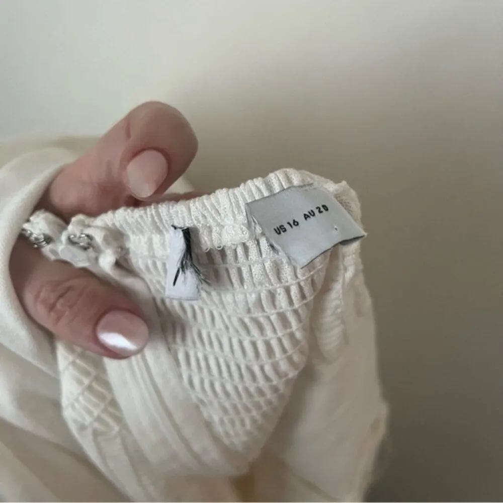 Petal & Pup Rosetta White Strapless Cut Out Midi Dress 16 - Image 10