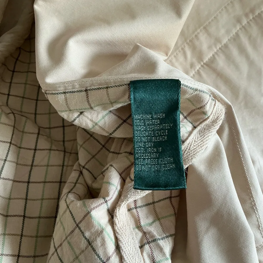 Lauren Ralph Lauren Petite Cream Button-Up Jacket Size PM - Image 8