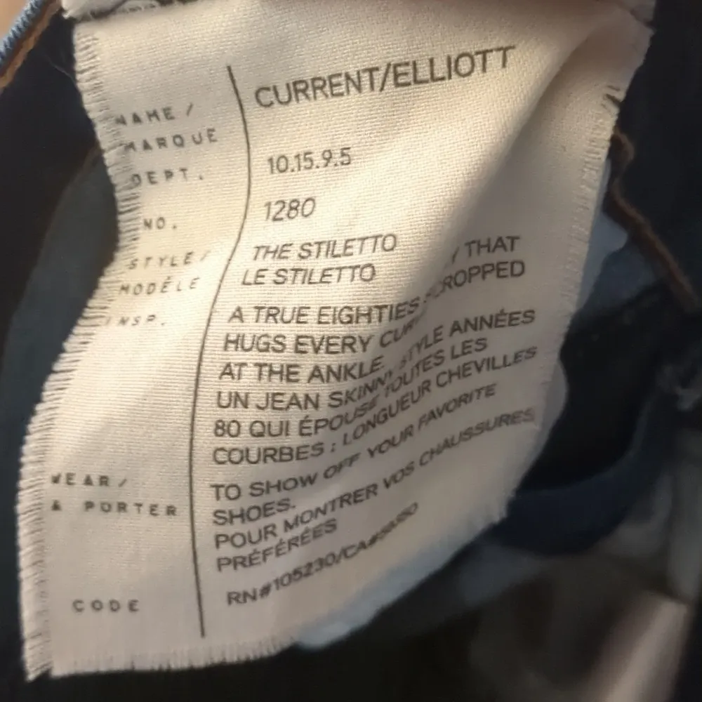 Current/Elliott the stiletto distressed jeans size 28 - Image 5