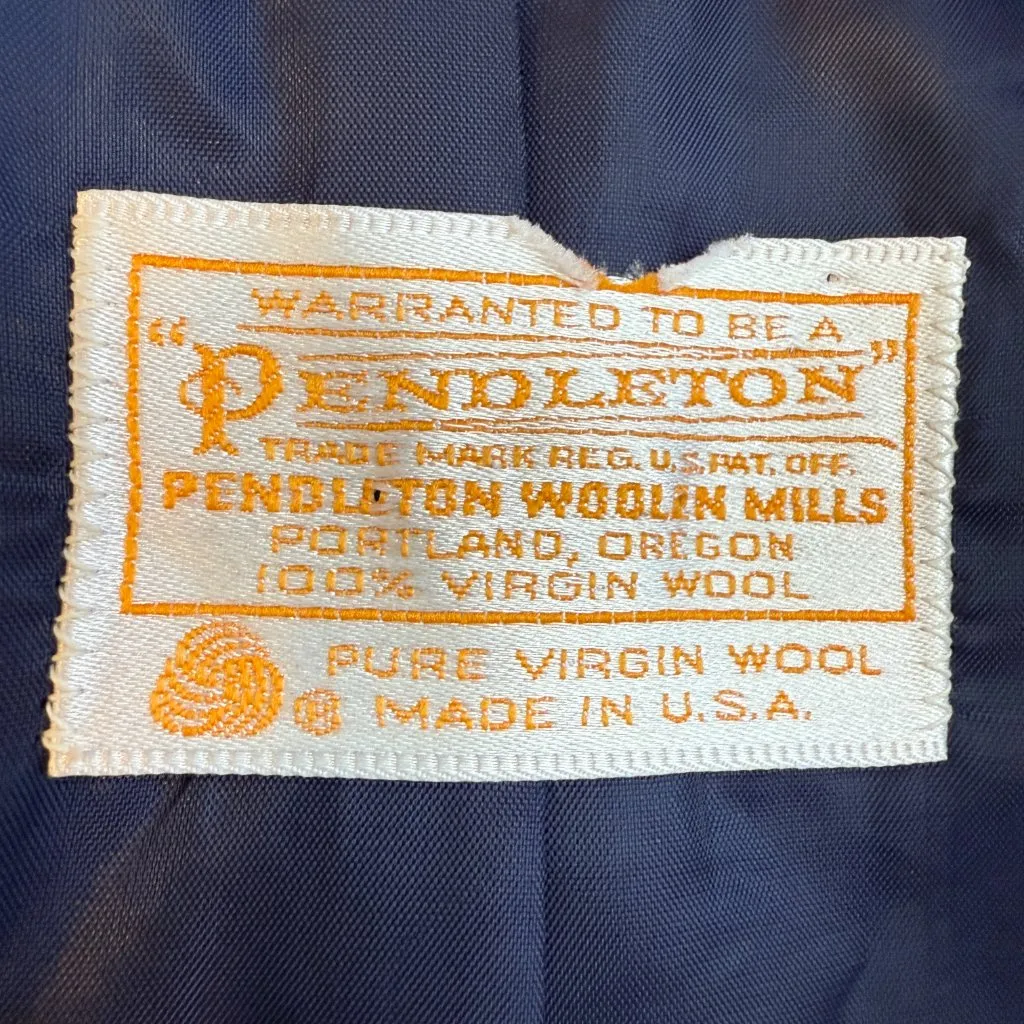 Vintage Pendleton Wool Blazer Pencil Skirt Suit Set Womens 16 Blue Career Formal - Image 8