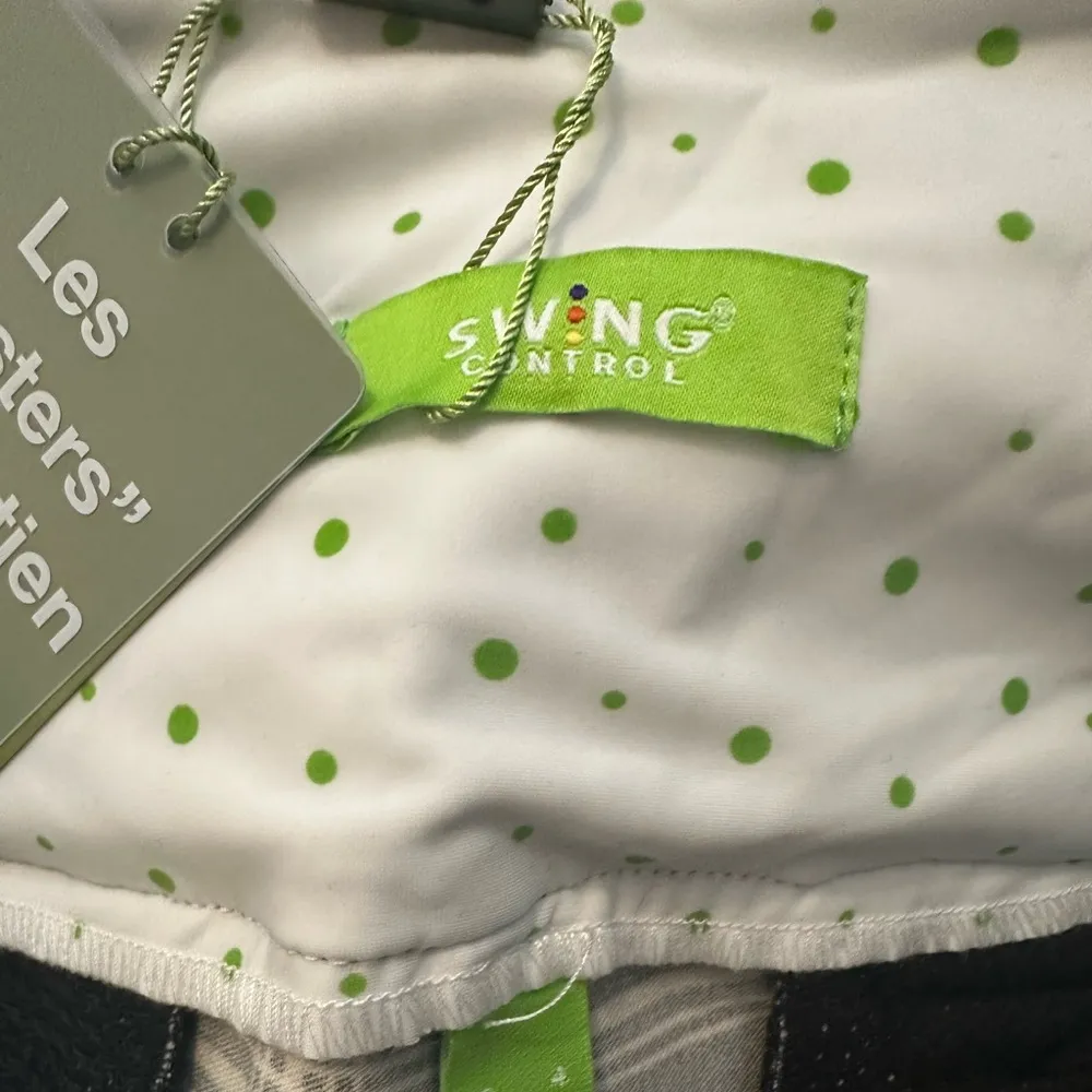 NWT Swing Control Gold Plaid Masters Ankle Pants Size 4 Black - Image 6