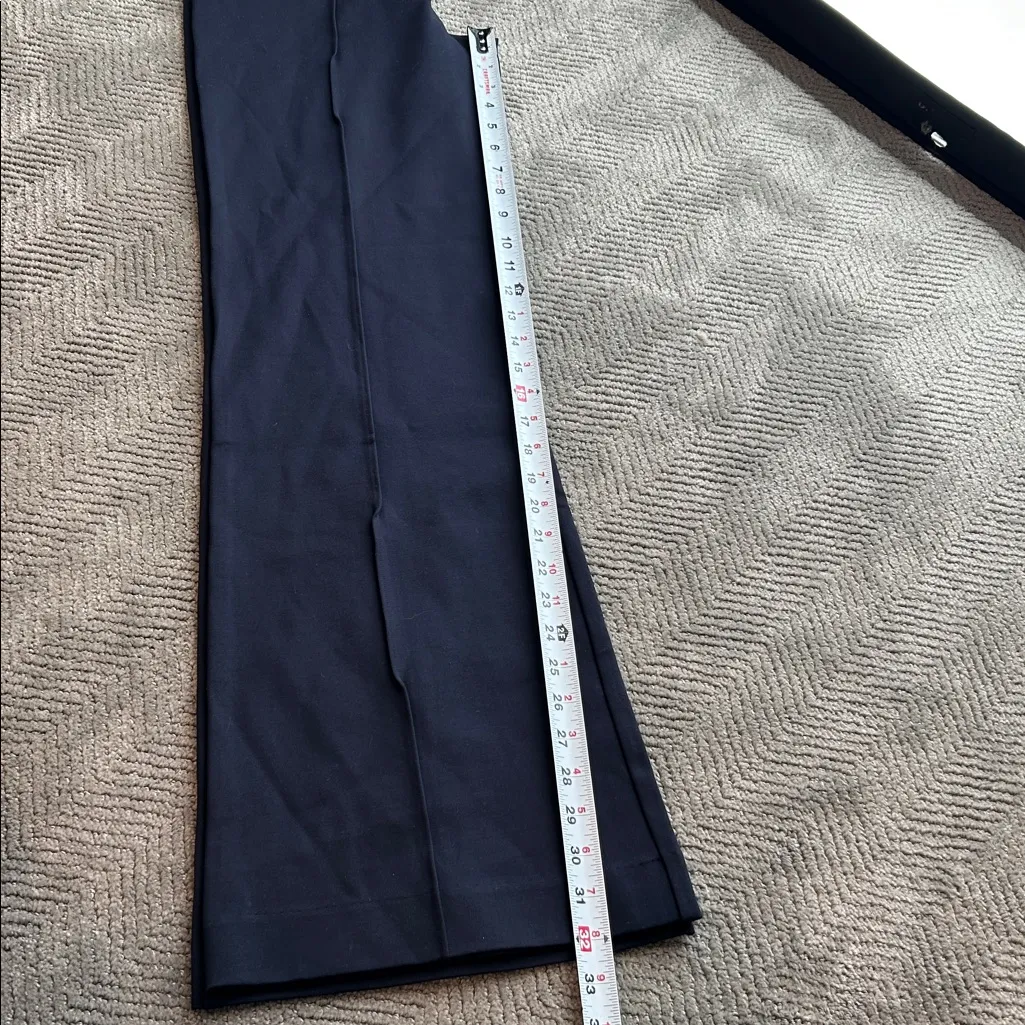 New Spanx Black Ponte Knit Pull On Pants Straight Leg Size L - Image 15