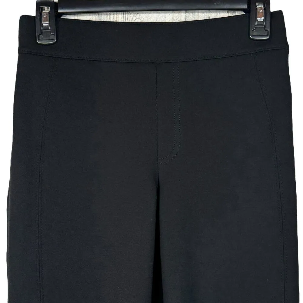 SPANX Small Ponte Slim Straight Pants Pull-On Stretch Hi-Rise Perfect Fit Black - Image 2
