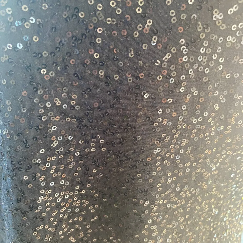 New York & Co women's large black sleeveless pullover tank top with sequin - Image 6