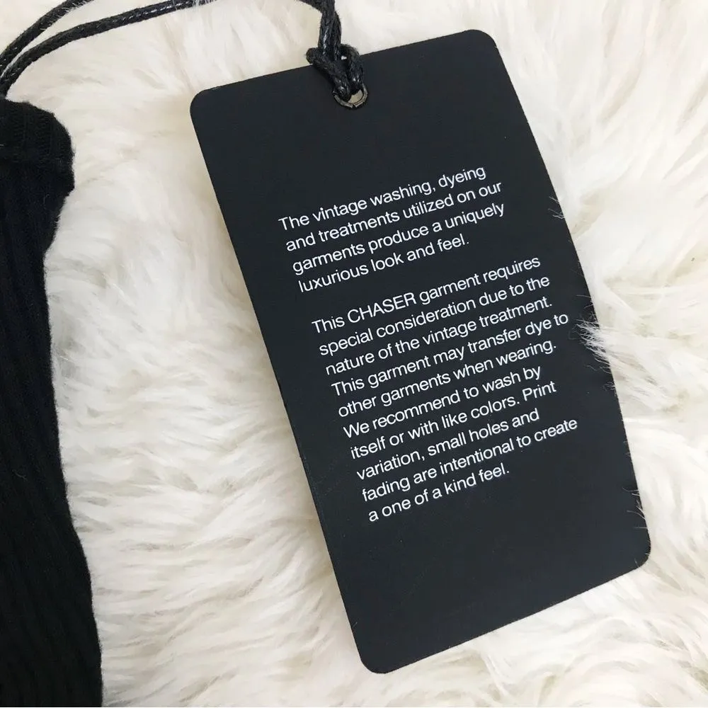 CHASER Black Ribbed‎ Babydoll Maxi Dress Sleeveless Empire Waist Size Small New - Image 5